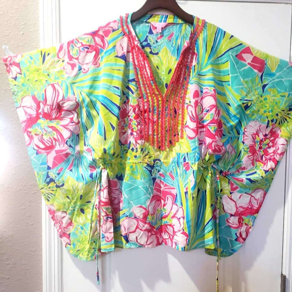 Lilly Pulitzer Floral Multicolor Women's Top